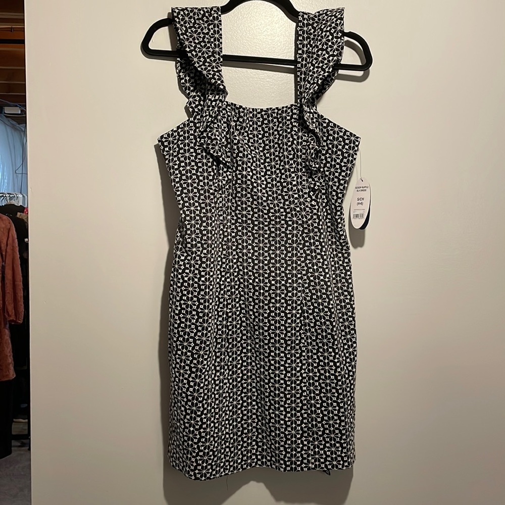 NEW! Scoop Women’s Crochet Dress with Ruffle Sleeves